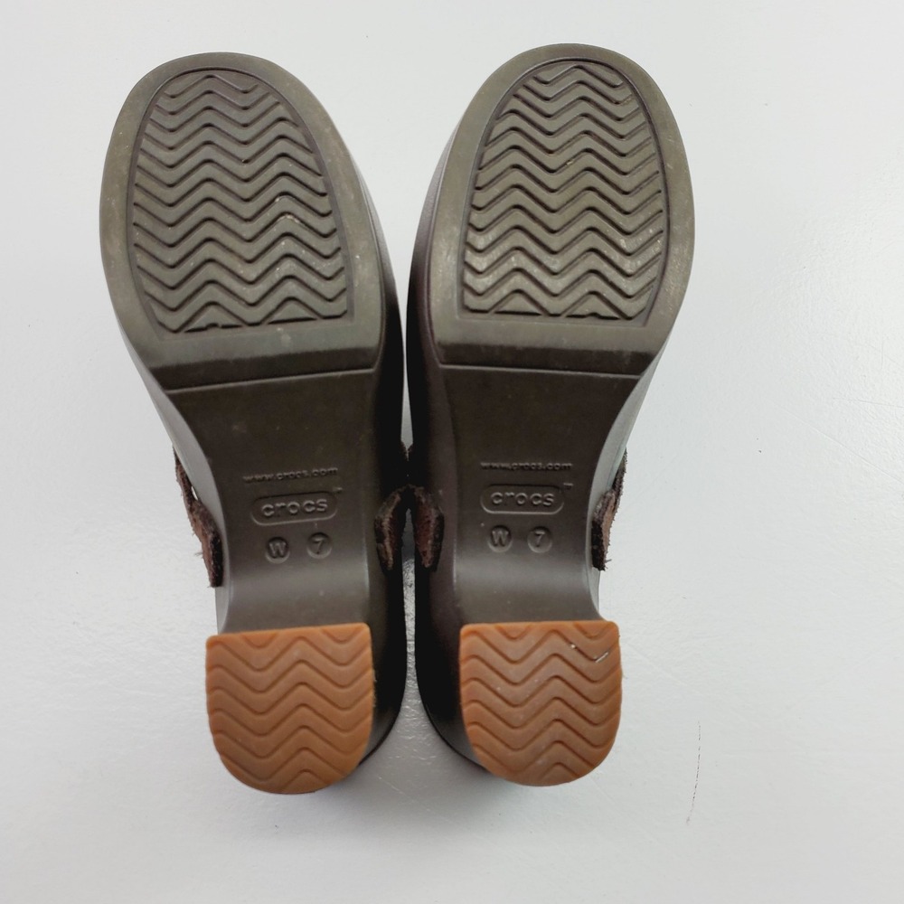 CROCS Women Sarah Crosslite Floral Dual Comfort Heel Clogs Mules  Size W7 - Picture 6 of 10